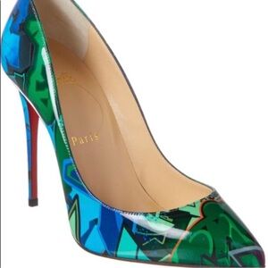 Rare authentic Christian loubitin heels . Worn twice has heel protectors